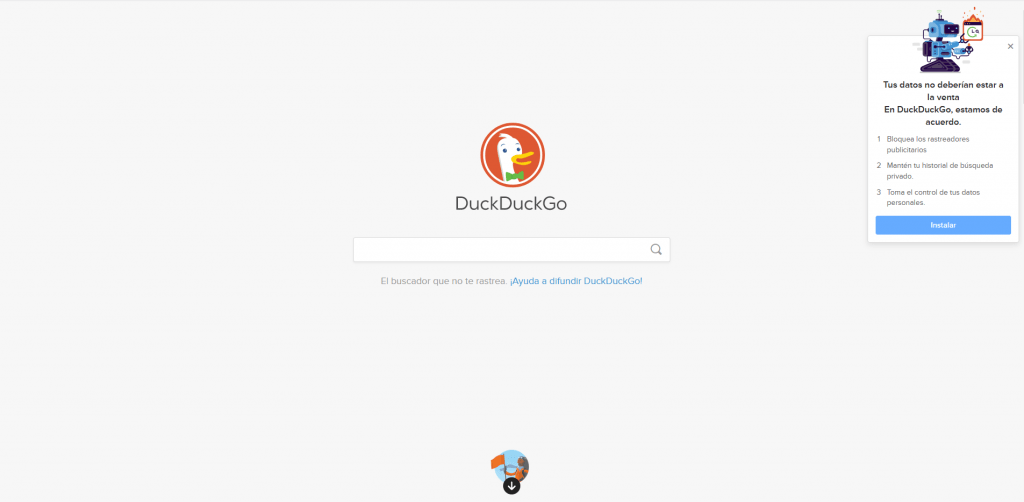 Buscador Duck duck go