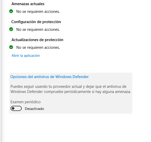 desactivar Windows Defender