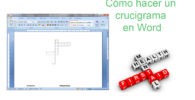 Cómo hacer un crucigrama en Word