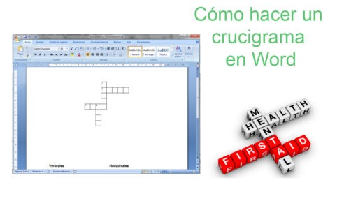 Cómo hacer un crucigrama en Word