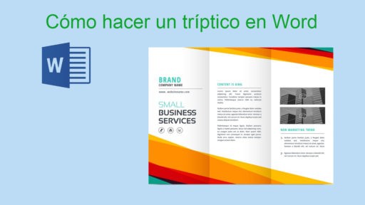 Cómo hacer un tríptico en Word